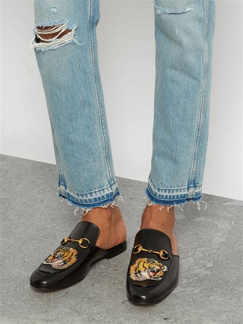 men's gucci slip ons|Gucci backless loafers men.